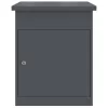  Csomagzáró doboz tárolóval Antracit 47.5 x 38 x 59 cm Acél