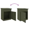  Csomagzáró doboz Oliva zöld 44 x 35 x 59 cm Acél