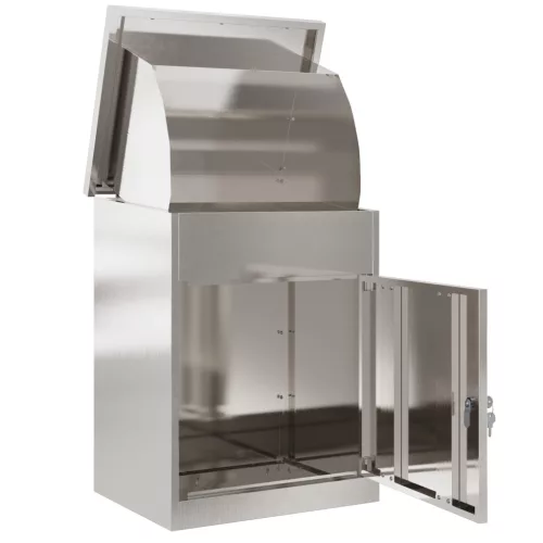  Csomagzáró doboz Fekete 44 x 35 x 59 cm Rozsdamentes acél