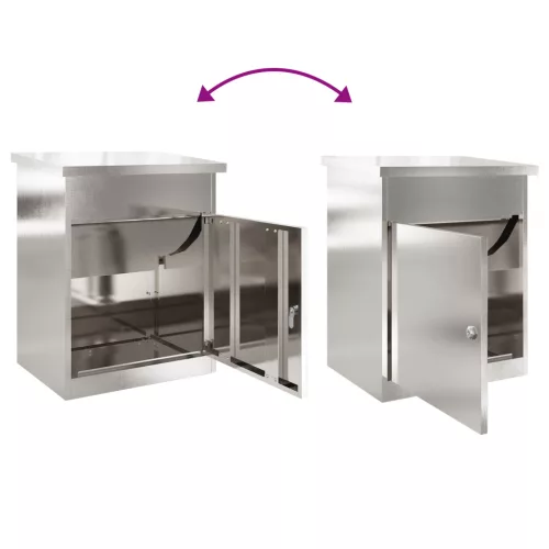  Csomagzáró doboz Fekete 44 x 35 x 59 cm Rozsdamentes acél