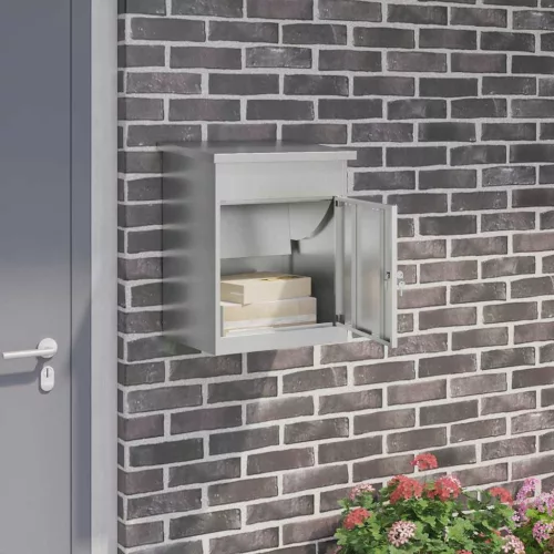  Csomagzáró doboz Fekete 47.5 x 38 x 59 cm Horganyzott acél