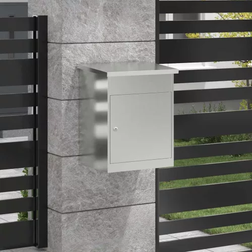  Csomagzáró doboz Fekete 47.5 x 38 x 59 cm Horganyzott acél