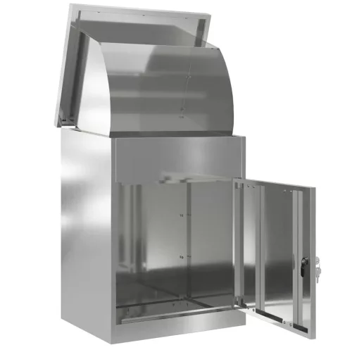  Csomagzáró doboz Fekete 47.5 x 38 x 59 cm Horganyzott acél