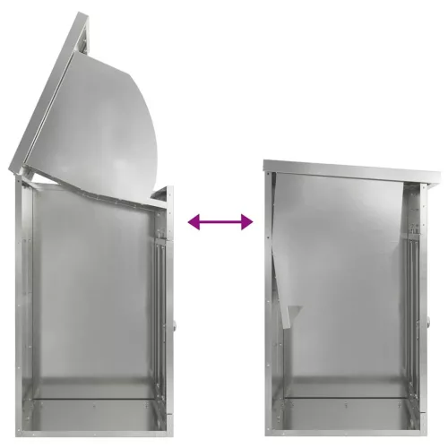  Csomagzáró doboz Fekete 47.5 x 38 x 59 cm Horganyzott acél