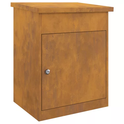  Csomagzáró doboz Rozsdás 44 x 35 x 59 cm időjárásálló acél