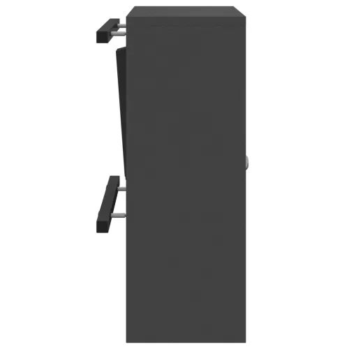  postaláda Fekete 30 x 23 x 55 cm Acél