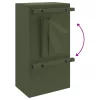  postaláda Oliva zöld 30 x 23 x 55 cm Acél