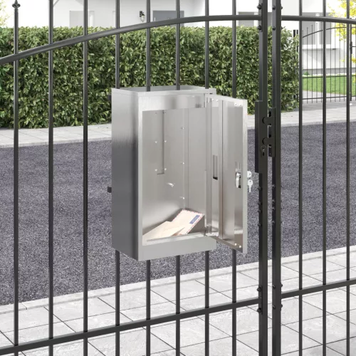  postaláda Fekete 30 x 23 x 55 cm Rozsdamentes acél