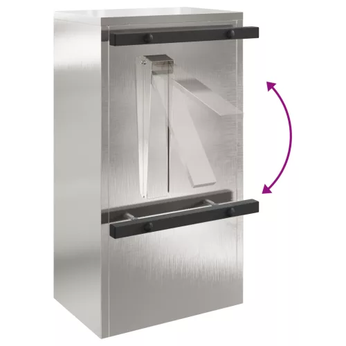  postaláda Fekete 30 x 23 x 55 cm Rozsdamentes acél