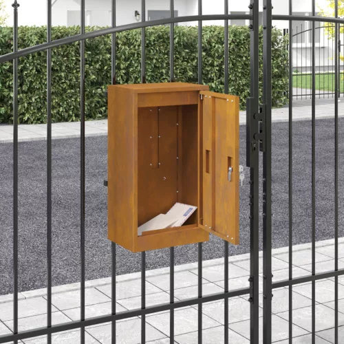  postaláda Rozsdás 30 x 23 x 55 cm időjárásálló acél