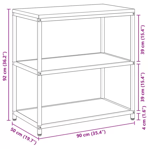  Konyhai tárolópolc polcokkal tárolóval Fehér 60 x 50 x 92 cm Acél