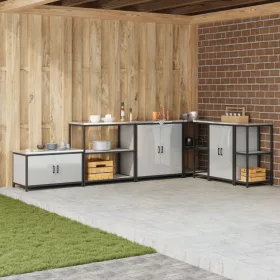    Konyhai tárolópolc Ezüst 60 x 50 x 92 cm Horganyzott acél