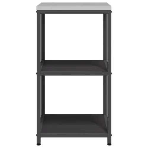  Konyhai tárolópolc polcokkal tárolóval Fekete 60 x 50 x 92 cm Acél