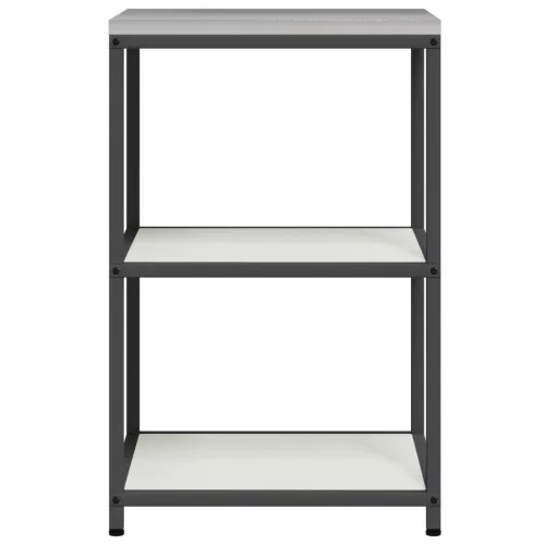  Konyhai tárolópolc polcokkal tárolóval Fehér 60 x 50 x 92 cm Acél