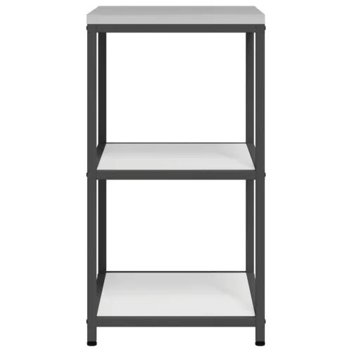  Konyhai tárolópolc polcokkal tárolóval Fehér 60 x 50 x 92 cm Acél