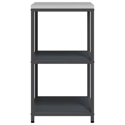  Konyhai tárolópolc polcokkal tárolóval Antracit 60 x 50 x 92 cm Acél