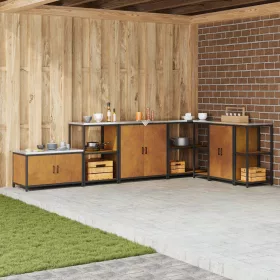    Konyhai tárolópolc Rozsdás 60 x 50 x 92 cm Viharvert acél