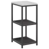  Konyhai tárolópolc polcokkal tárolóval Fekete 60 x 50 x 92 cm Acél