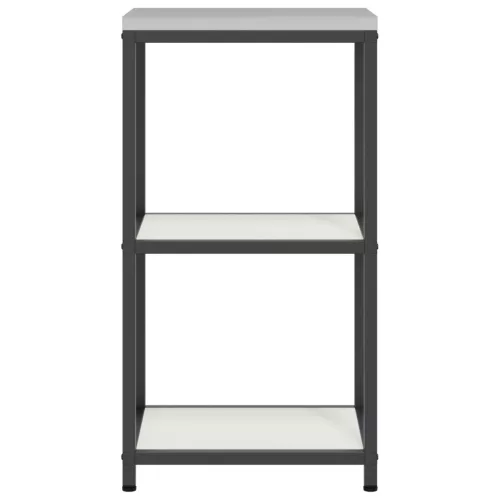  Konyhai tárolópolc polcokkal tárolóval Fehér 60 x 50 x 92 cm Acél