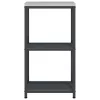  Konyhai tárolópolc polcokkal tárolóval Antracit 60 x 50 x 92 cm Acél