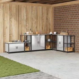    Konyhai tárolópolc Ezüst 60 x 50 x 92 cm Rozsdamentes acél