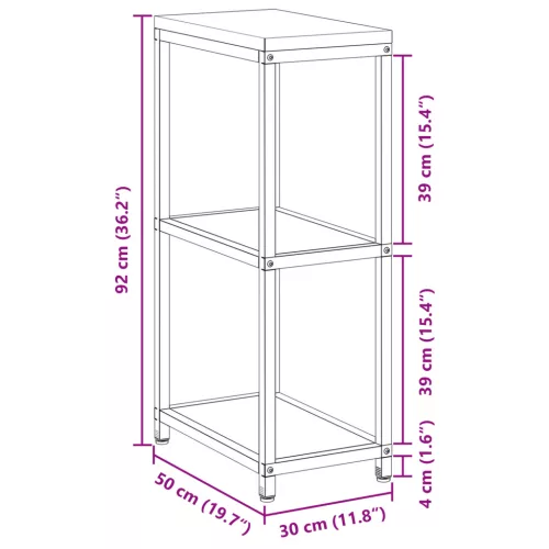 Konyhai tárolópolc polcokkal tárolóval Fehér 60 x 50 x 92 cm Acél