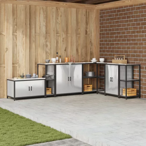  Konyhai tárolópolc Ezüst 60 x 50 x 92 cm Rozsdamentes acél