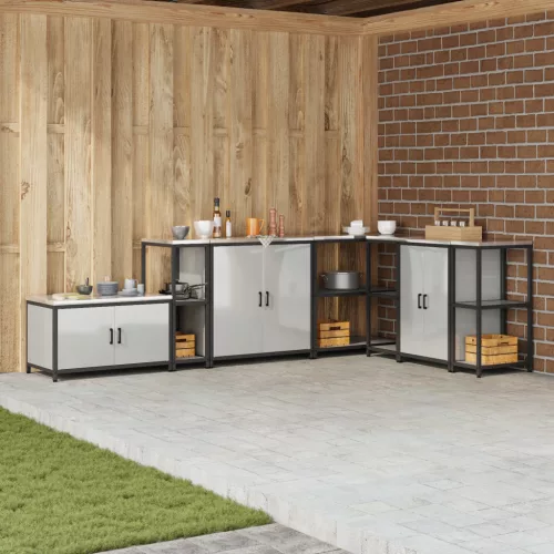  Konyhai tárolópolc Ezüst 60 x 50 x 92 cm Horganyzott acél