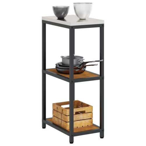  Konyhai tárolópolc Rozsdás 60 x 50 x 92 cm Viharvert acél