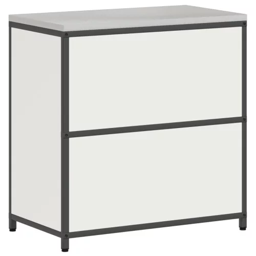  Konyhai tárolószekrény polcokkal tárolóval ajtóval Fehér 60 x 50 x 92 cm Acél