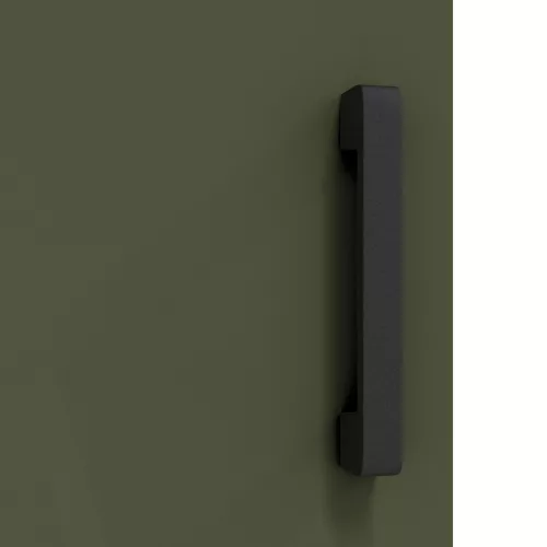  Konyhai tárolószekrény polcokkal tárolóval ajtóval Olívazöld 60 x 50 x 92 cm Acél