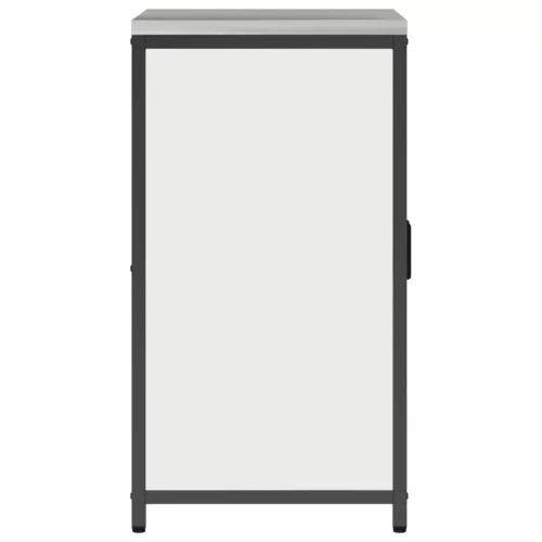  Konyhai tárolószekrény polcokkal tárolóval ajtóval Fehér 60 x 50 x 92 cm Acél