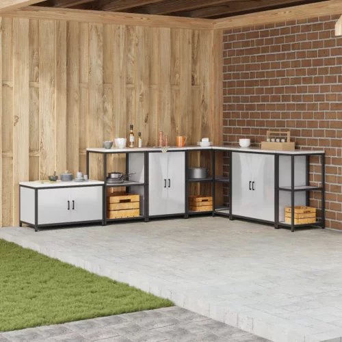  Konyhai tárolószekrény Ezüst 60 x 50 x 92 cm Rozsdamentes acél