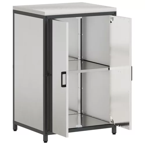  Konyhai tárolószekrény Ezüst 60 x 50 x 92 cm Rozsdamentes acél