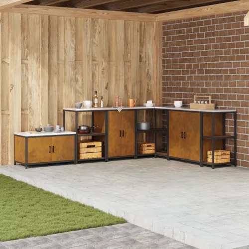  Konyhai tárolószekrény Rozsdás 60 x 50 x 92 cm Viharvert acél