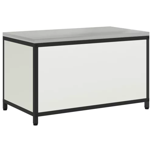  Konyhai tárolószekrény fiókkal polcokkal tárolóval ajtóval Fehér 60 x 50 x 92 cm Acél