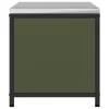  Konyhai tárolószekrény polcokkal tárolóval ajtóval Olívazöld 60 x 50 x 92 cm Acél