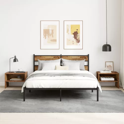  Éjjeliszekrény 2 pcs Régi fa 40 x 30 x 30 cm Faanyag