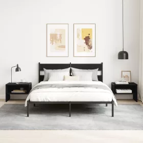  Éjjeliszekrény Musta tammi 40 x 30 x 30 cm Faanyag