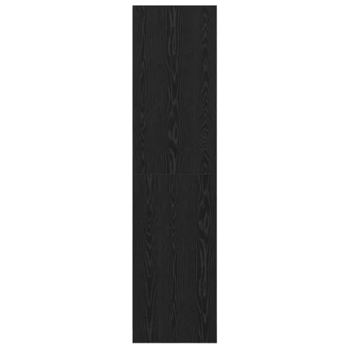  Ruhásszekrény polcokkal tárolóval Musta tammi 50 x 50 x 200 cm Faanyag