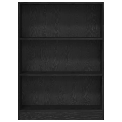  Könyvszekrény Musta tammi 80 x 24 x 109 cm Forgácslemez