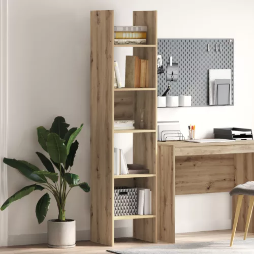 Könyvespolc kézműves tölgy 40 x 35 x 180 cm Faanyag