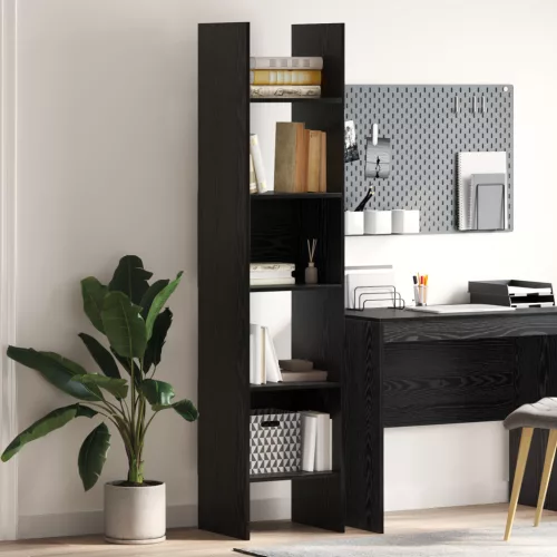  Könyvespolc Musta tammi 40 x 35 x 180 cm Faanyag