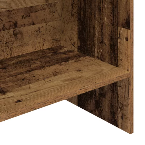  Könyvespolc Régi fa 60 x 35 x 180 cm Faanyag