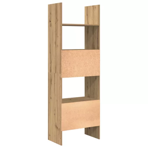  Könyvespolc kézműves tölgy 60 x 35 x 180 cm Faanyag