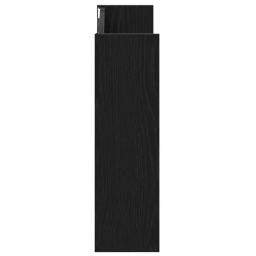  Fali cipőtartók polcokkal Egyéb tárolóval Musta tammi 60 x 18 x 60 cm Faanyag