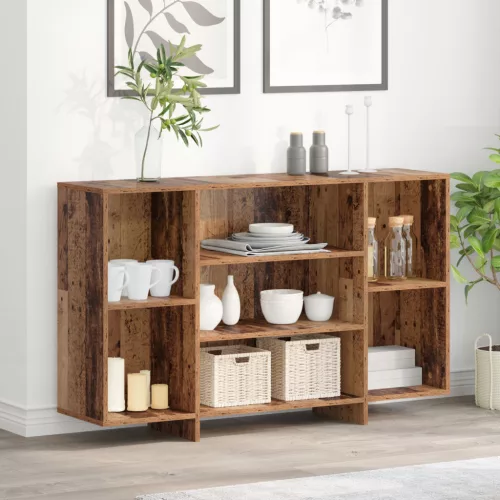  Széf polcokkal Régi fa 120 x 30 x 75 cm Faanyag