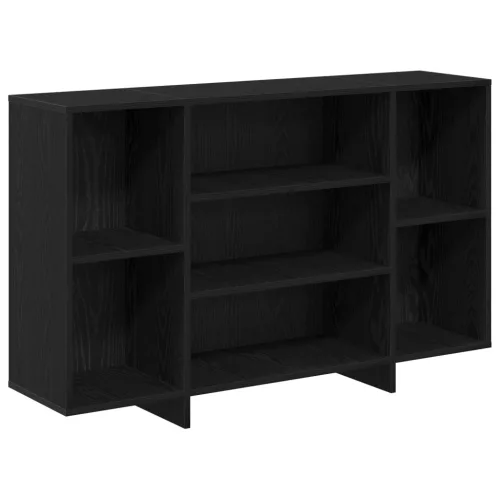  Széf polcokkal Musta tammi 120 x 30 x 75 cm Faanyag