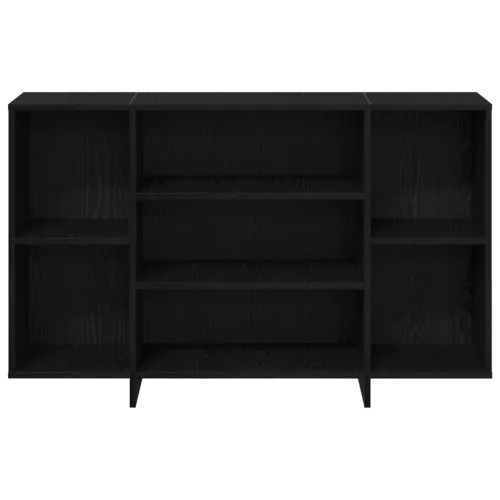  Széf polcokkal Musta tammi 120 x 30 x 75 cm Faanyag