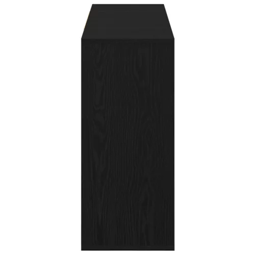  Széf polcokkal Musta tammi 120 x 30 x 75 cm Faanyag